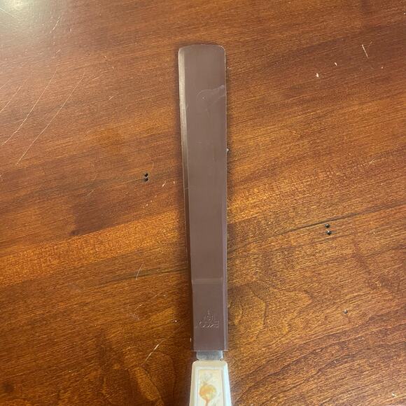 Vintage Ekco Silicone Rubber Frosting Spreader Onion Handle Brown Flipper Turner - Picture 7 of 8